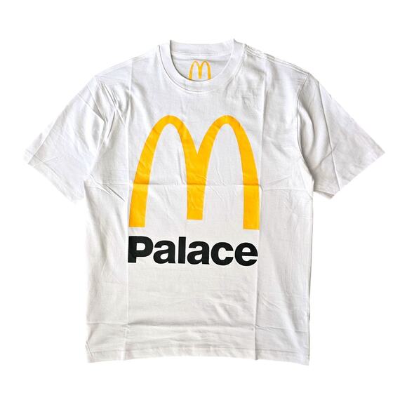 Palace X McDonald’s Logo Cotton T Shirt in White size Large - New - Picture 1 of 5